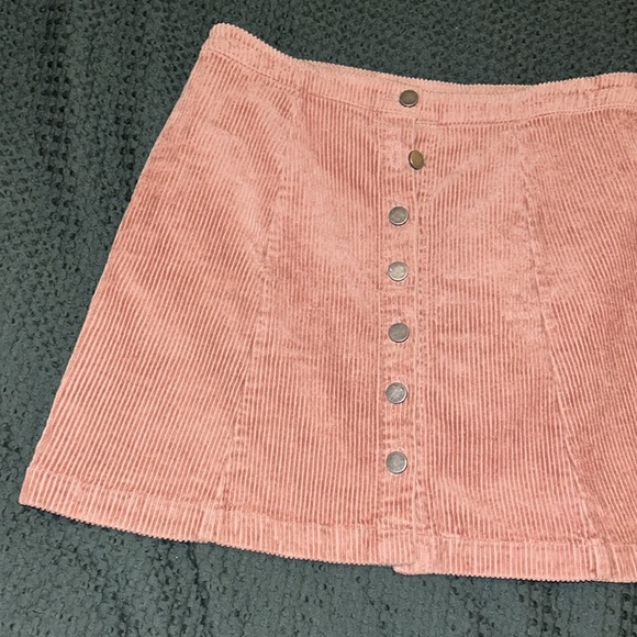Corduroy Button Up Forever 21 Skirt - Picture 2 of 3